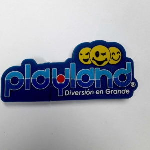 Memoria USB en PVC 2D diseño Logo Playland