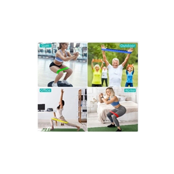 Set de 5 bandas en Silicona, para hacer ejercicio