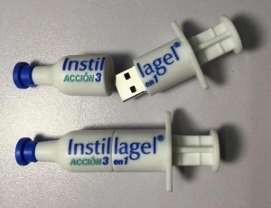 Memoria USB en PVC 3D diseño Jeringa
