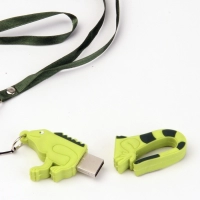 Memoria USB en PVC 2D diseño Iguana