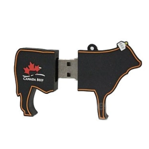 Memoria USB en PVC 2D diseño Vaca