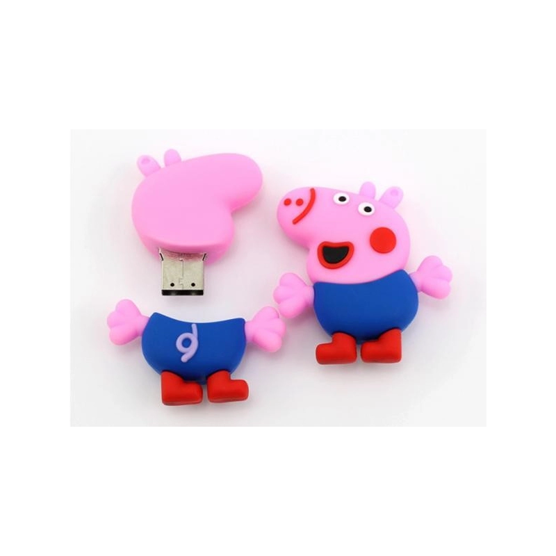 Memoria USB en PVC 2D diseño Peppa Pig