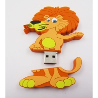 Memoria USB en PVC 2D diseño Leon