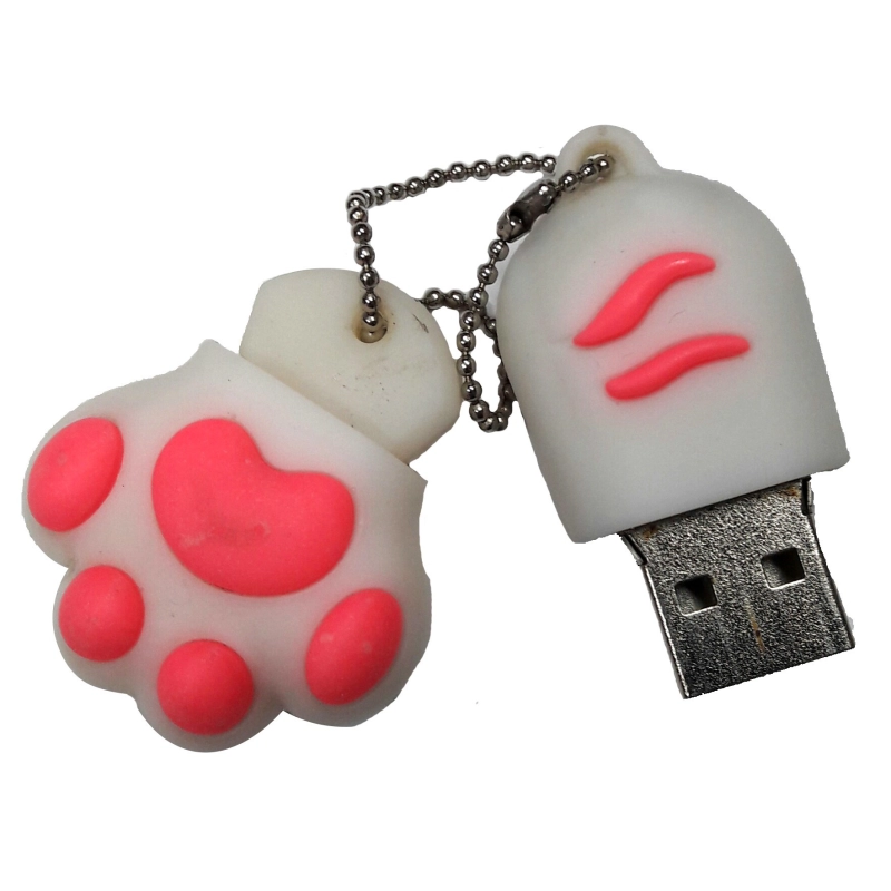 Memoria USB en PVC 2D diseño Pata de Animal