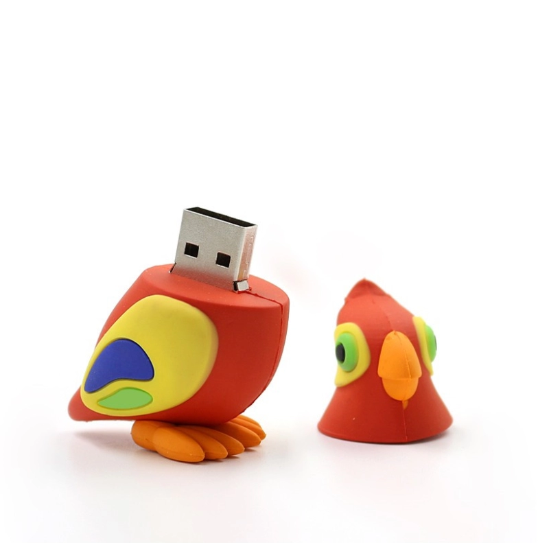 Memoria USB en PVC 3D diseño de Loro