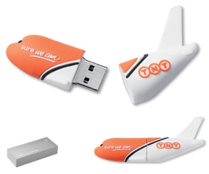 Memoria USB en PVC 2D diseño Avion de TNT
