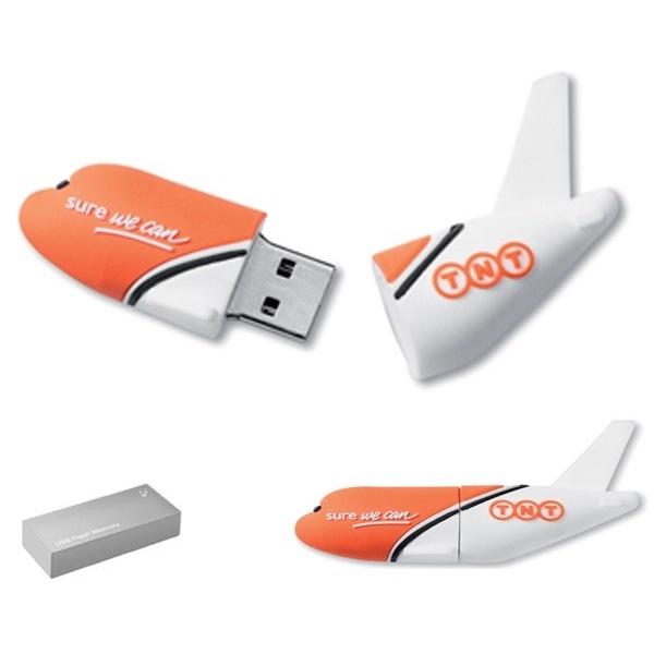 Memoria USB en PVC 2D diseño Avion de TNT