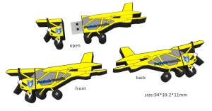 Memoria USB en PVC 2D diseño Avioneta