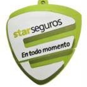 Memoria USB en PVC 2D diseño logo Star Seguros