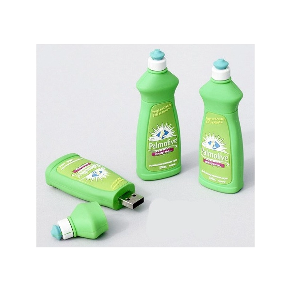 Memoria USB en PVC 3D diseño Botella de Detergente