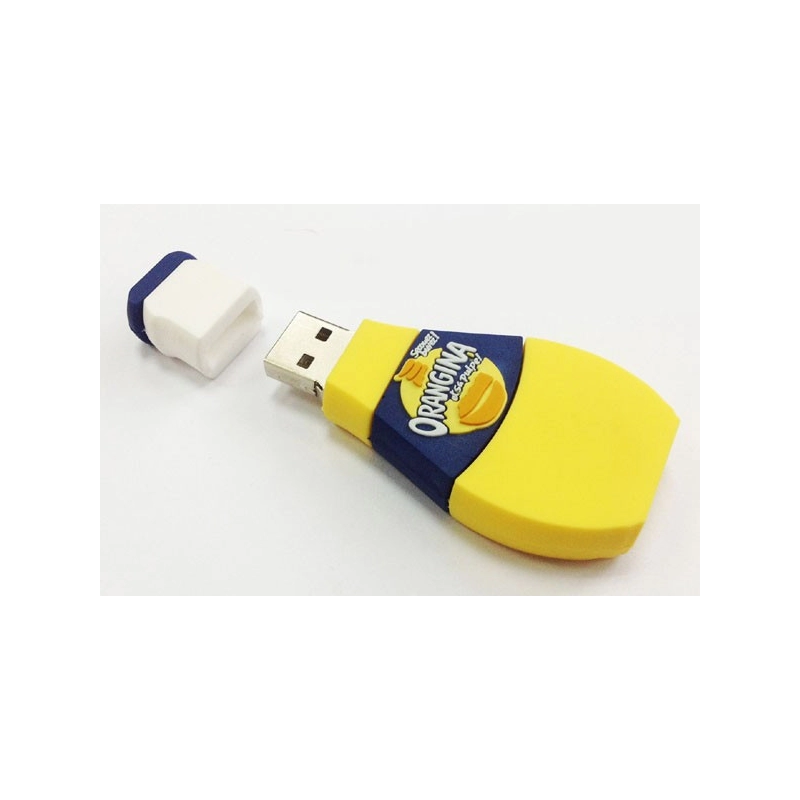 Memoria USB en PVC 2D diseño Botella de Jugo