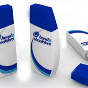 Memoria USB en PVC 2D diseño Botella de Shampoo