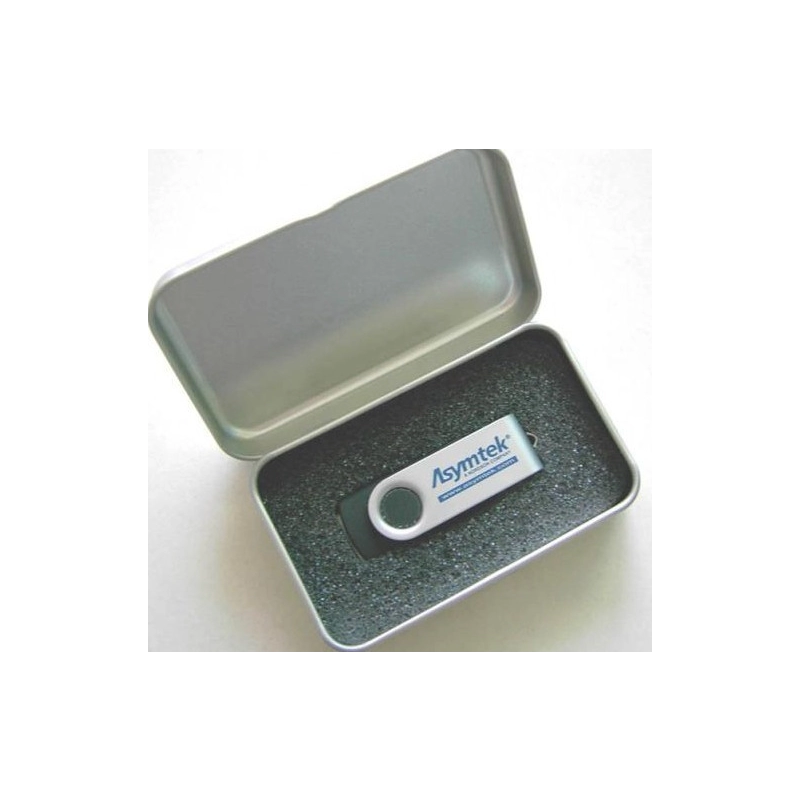 Caja Metalica Rectangular para USB con espuma troquelada