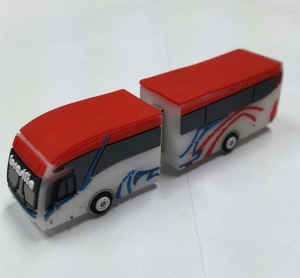 Memoria USB en PVC 3D diseño Bus Brasilia
