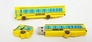 Memoria USB en PVC 2D diseño Bus Escolar