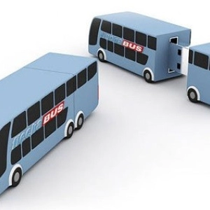 Memoria USB en PVC 3D diseño Bus