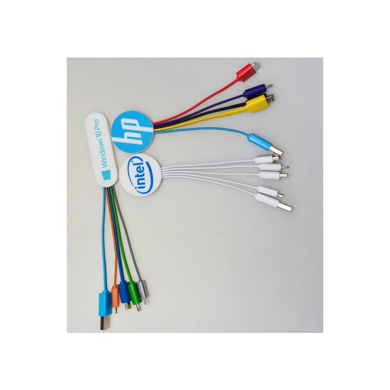 Cable Multiconector x 3 en ABS en diseño personalizado