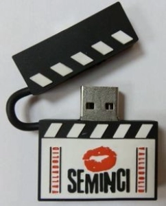 Memoria USB en PVC 2D diseño Claqueta de Cine