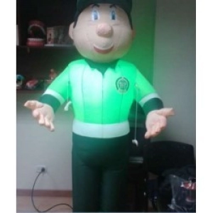Dummy Inflable Caminante Policia