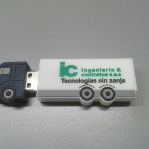 Memoria USB en PVC 2D diseño Camion de Carga