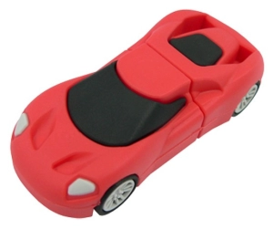 Memoria USB en PVC 3D diseño Carro Deportivo
