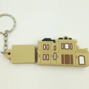 Memoria USB en PVC 2D diseño Casa de 2 pisos
