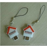 Memoria USB plastica diseño Casa con domo