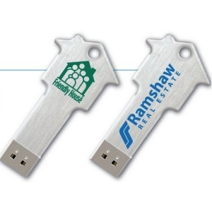 Memoria USB Metalica en forma de Llave y de Casa