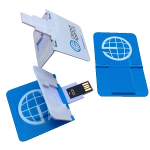 Memoria USB plastica plegable en forma de Tarjeta