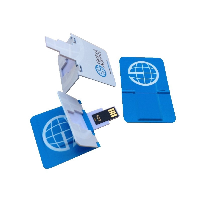 Memoria USB plastica plegable en forma de Tarjeta