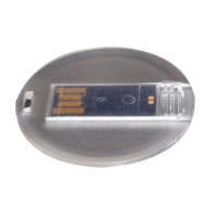 Memoria USB plastica en forma de Tarjeta redonda