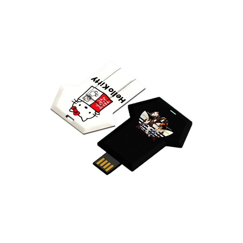 Memoria USB plastica en forma de Tarjeta diseño camiseta