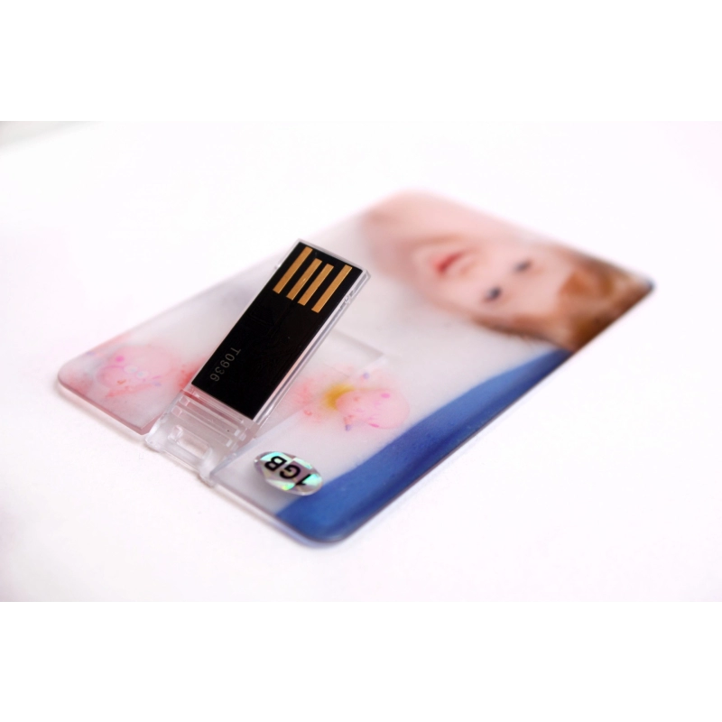 Memoria USB plastica acrilica en forma de Tarjeta