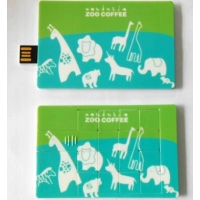 Memoria USB plastica en forma de Tarjeta con Rompecabezas
