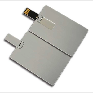 Memoria USB en forma de Tarjeta, en Aluminio
