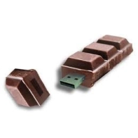 Memoria USB en PVC 2D diseño Barra de Chocolate