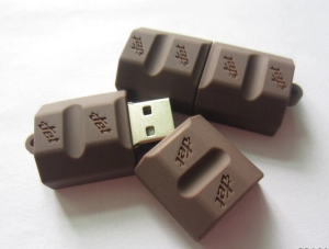 Memoria USB en PVC 2D diseño Barra de Chocolate