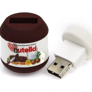 Memoria USB en PVC 3D diseño Frasco de Nutella