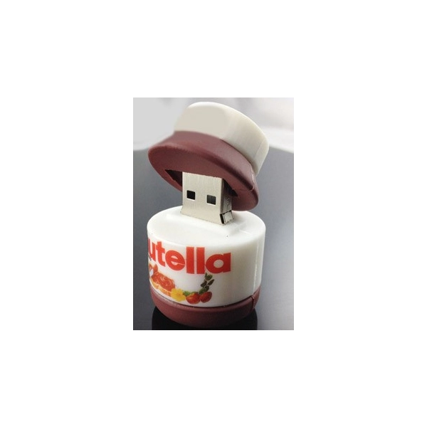 Memoria USB en PVC 3D diseño Frasco de Nutella