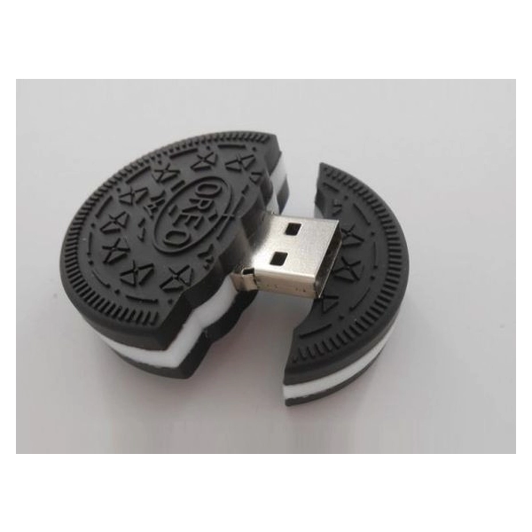 Memoria USB en PVC 2D diseño Galleta Oreo