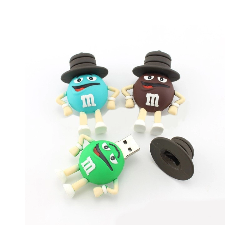 Memoria USB en PVC 3D diseño Chocolate M&M