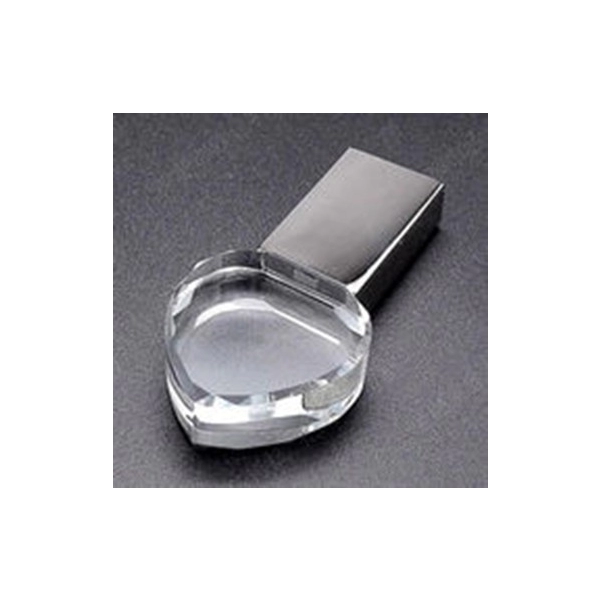 Memoria USB en forma de Corazon en Cristal