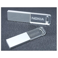 Memoria USB en Metal y Cristal
