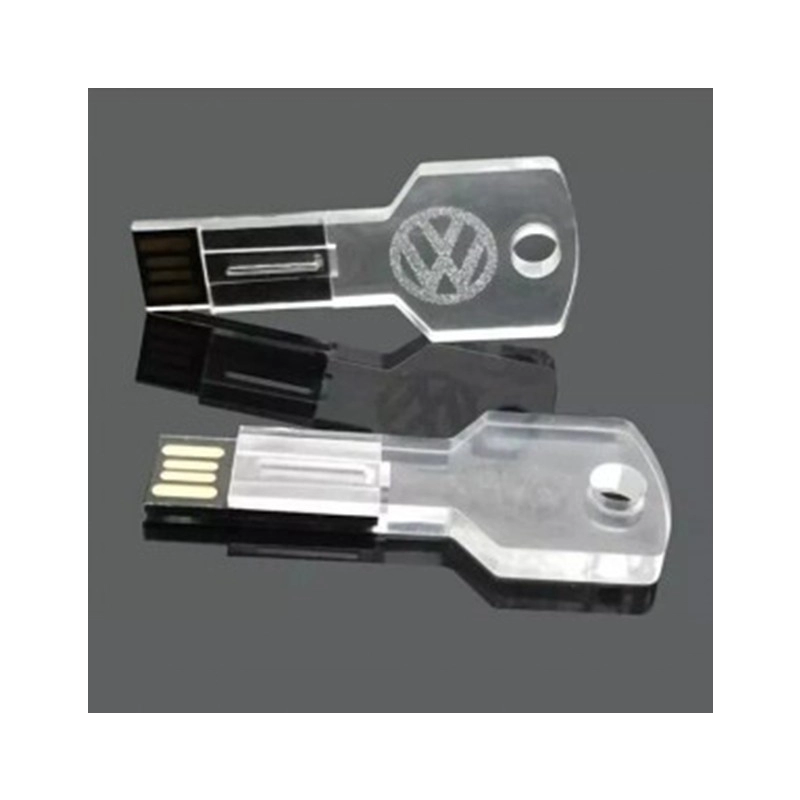 Memoria USB de Cristal en forma de llave