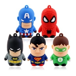 Memoria USB en PVC 3D diseño Mini Superheroes