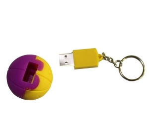 Memoria USB en PVC 3D diseño Pelota de Basket