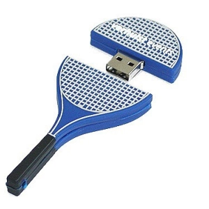 Memoria USB en PVC 2D diseño Raqueta de Teniss