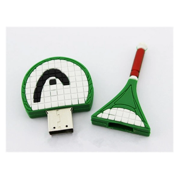 Memoria USB en PVC 2D diseño Raqueta de Teniss