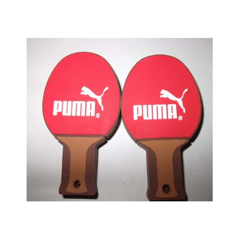 Memoria USB en PVC 2D diseño Raqueta de Ping Pong