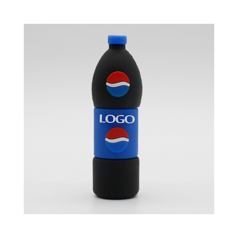 Memoria USB en PVC 3D diseño Botella de Pepsi